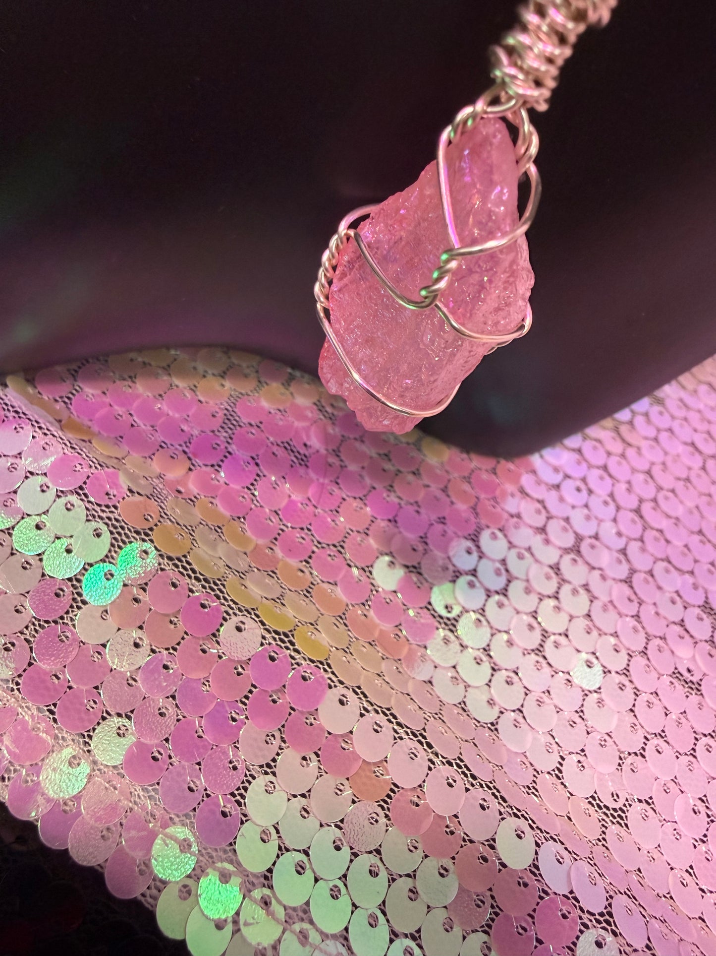 Pink Aura Quartz