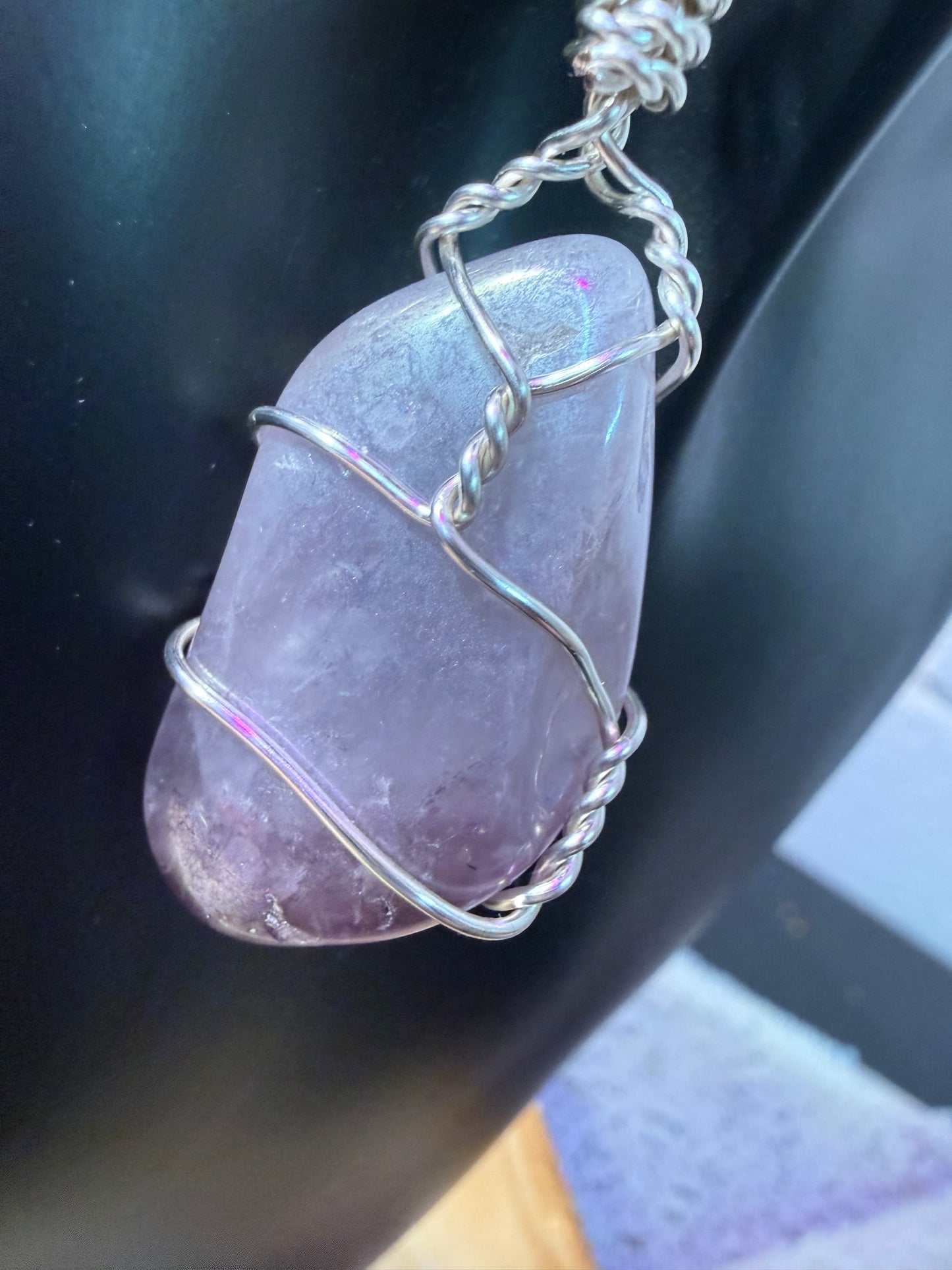 Titanium Aura Amethyst