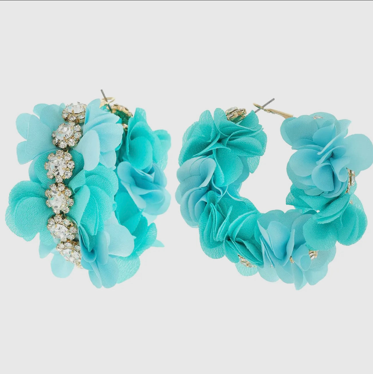 Blue rhinestone and fabric Dia de Los Muertos