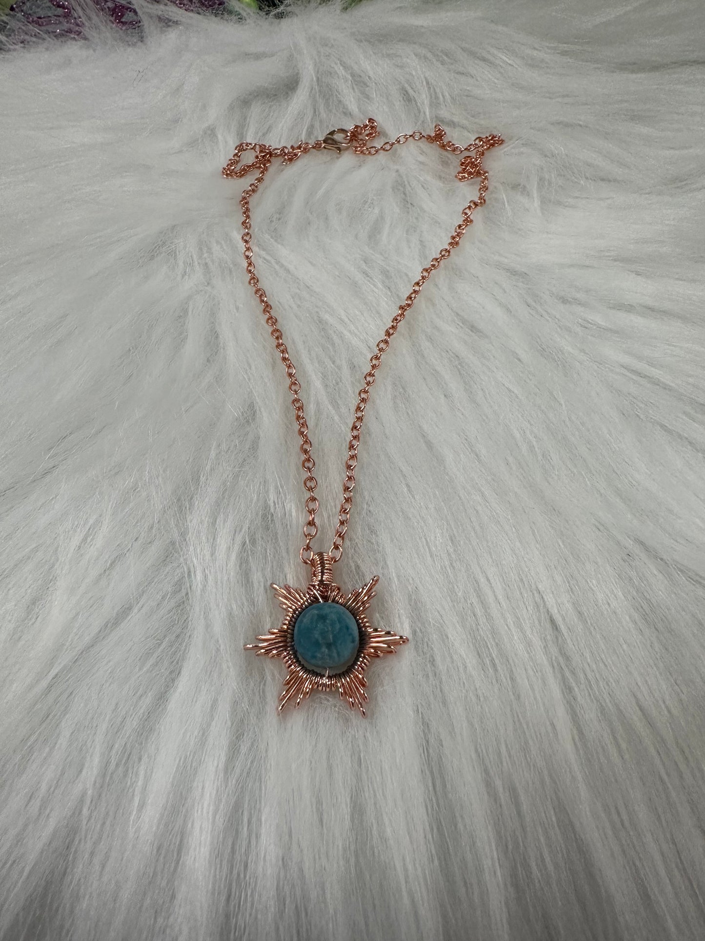 Celestial collection blue necklace