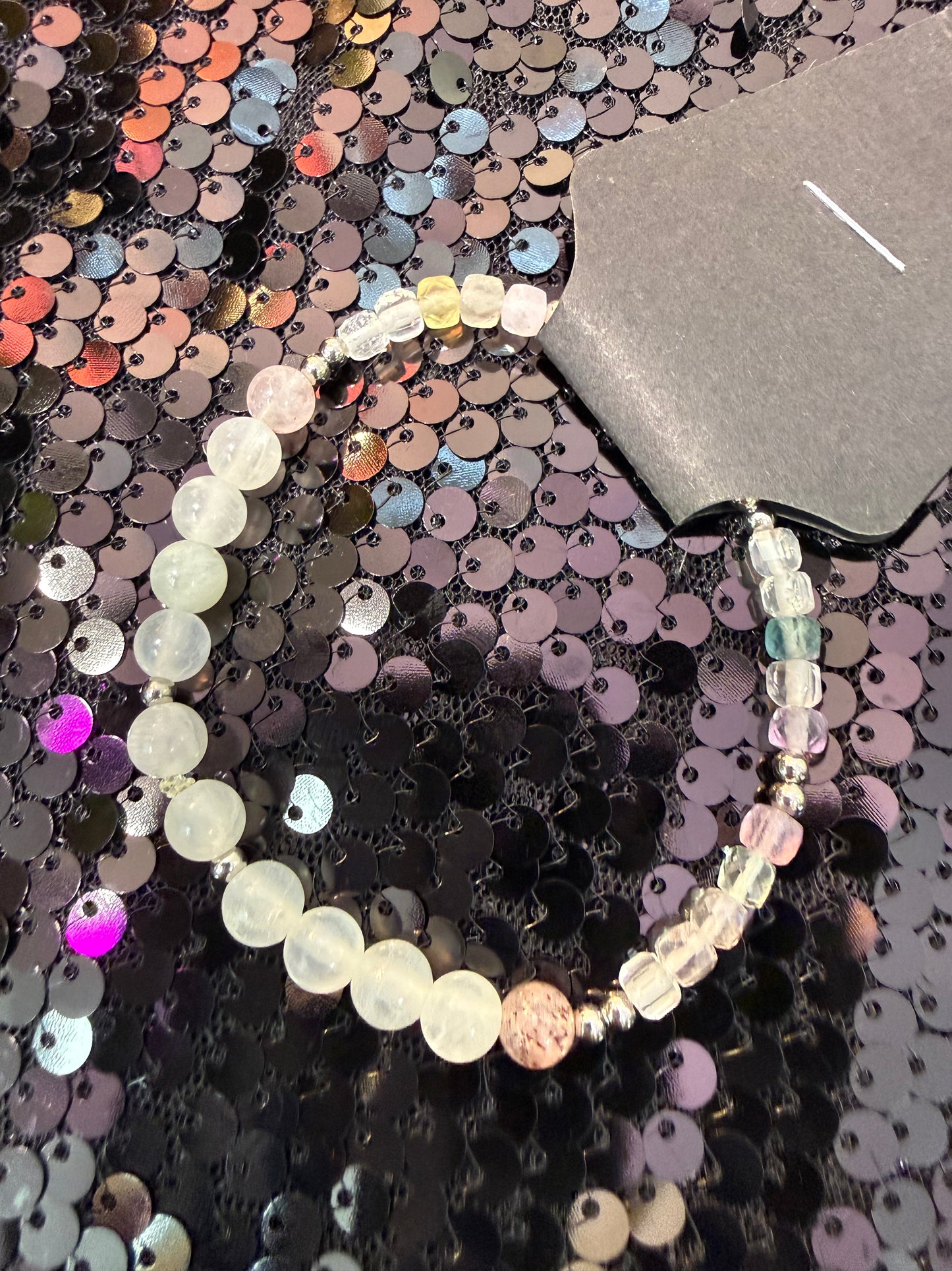Rose Quartz Flourite handmade bracelet