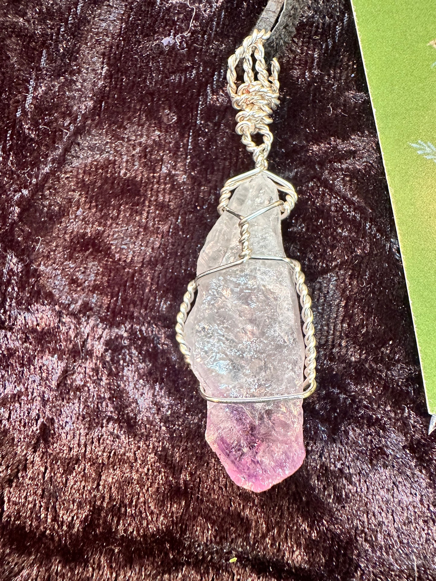 Amethyst Large Black Leather