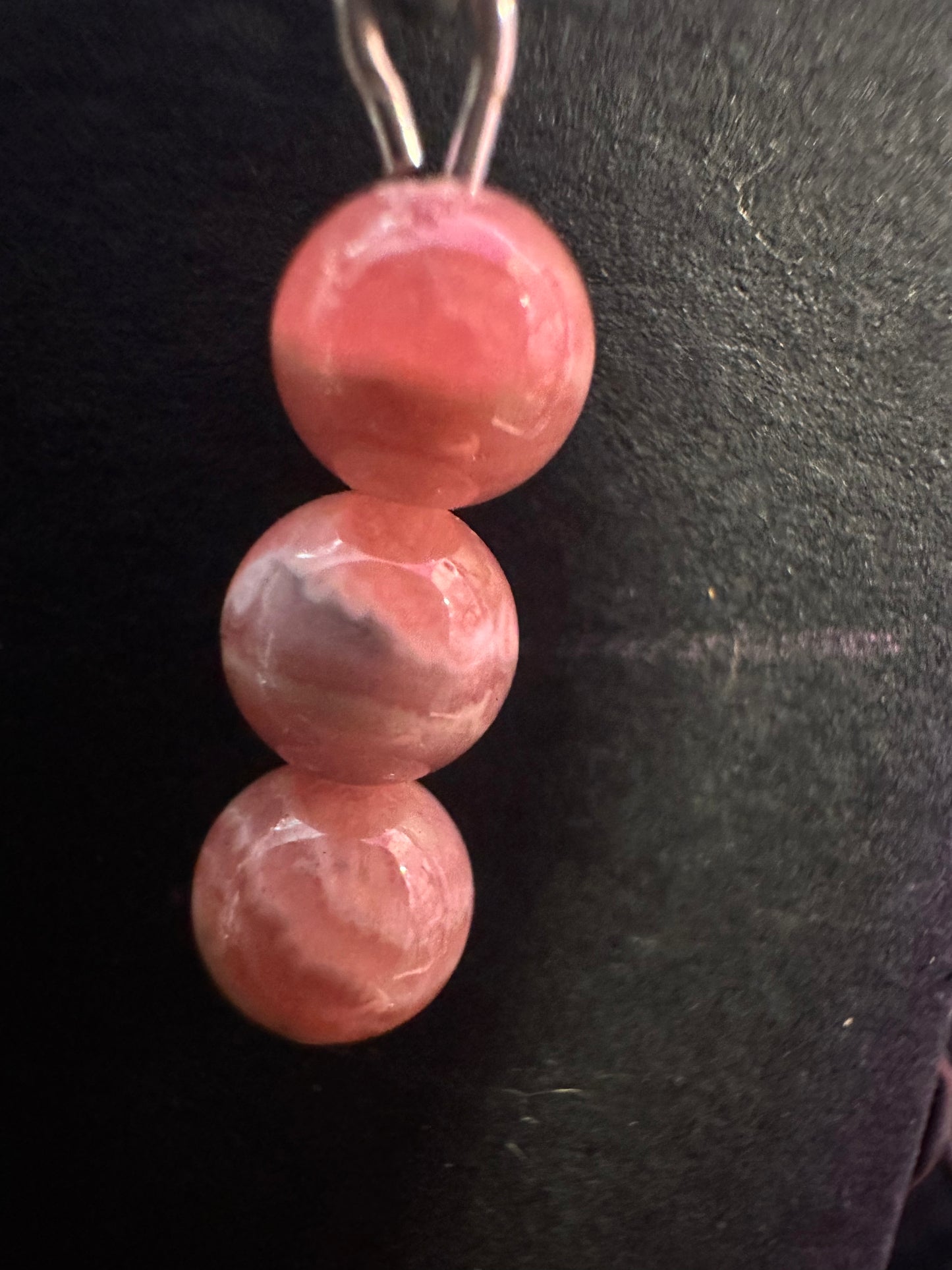 Rhodochrosite handmade earrings