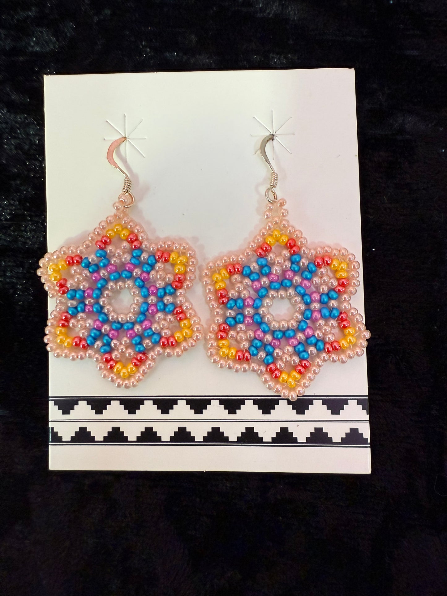 Genuine Hand beaded Indigenous Earrings