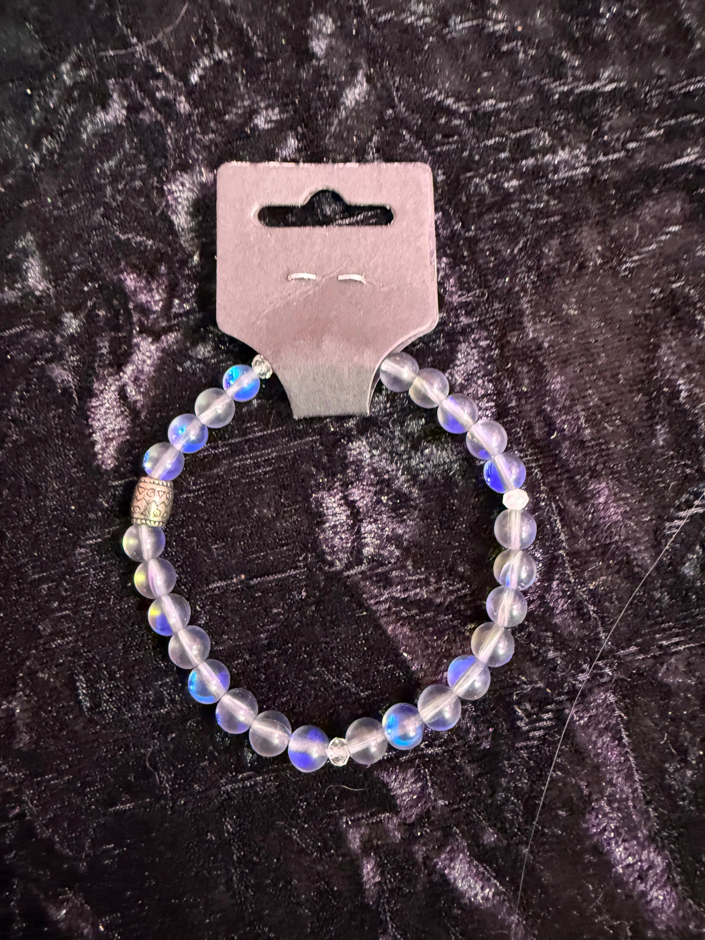 Mystic aura handbeaded bracelet