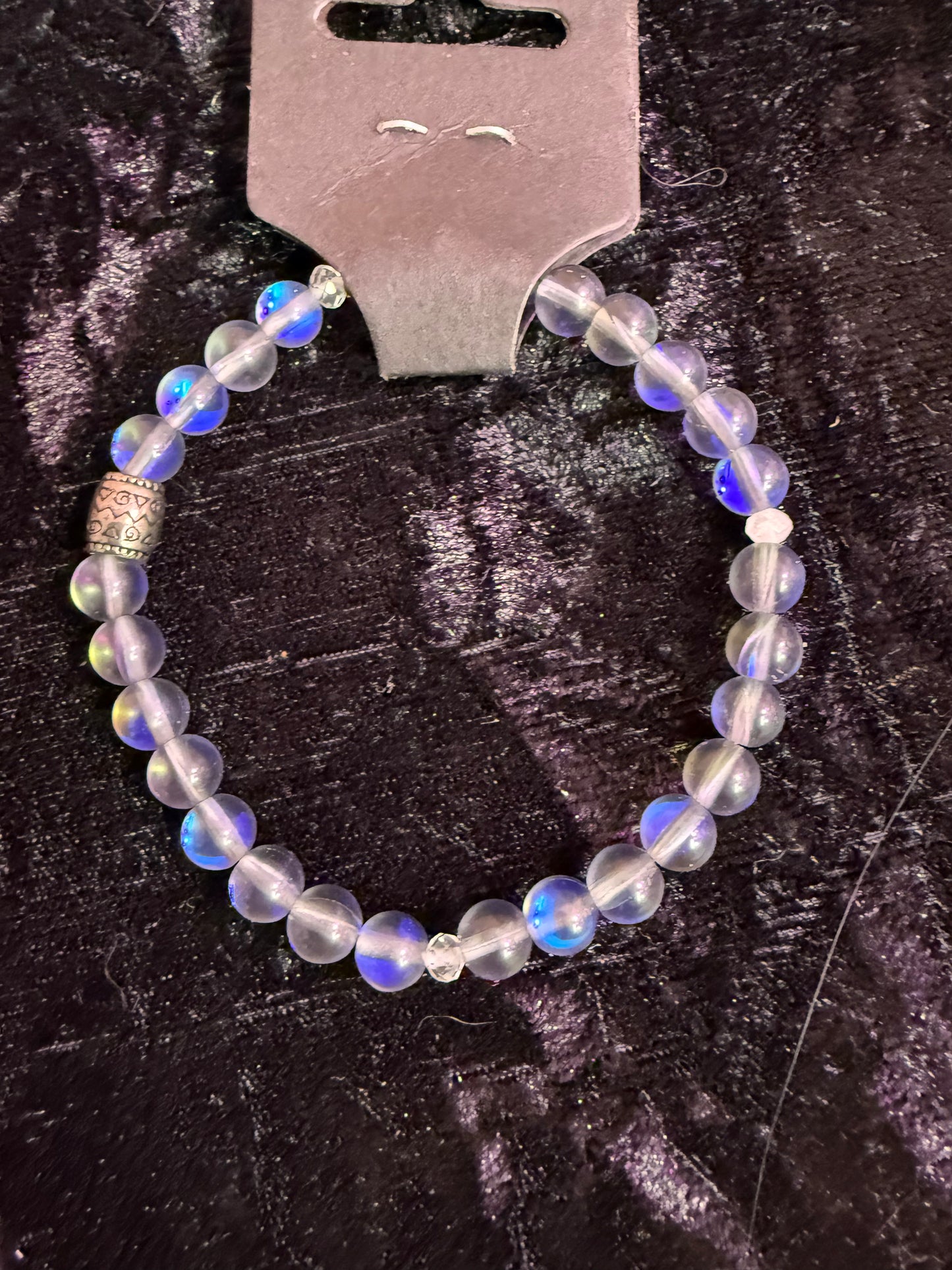 Mystic aura handbeaded bracelet