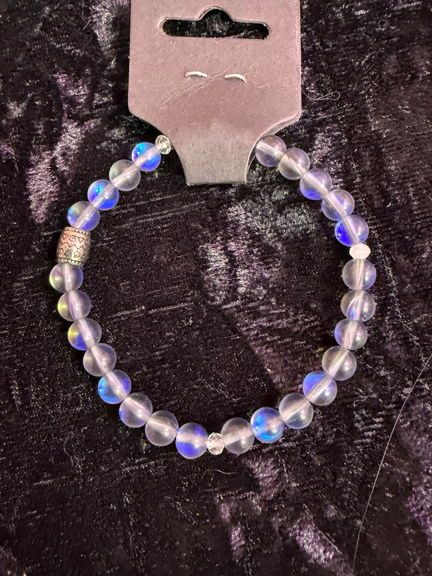 Mystic aura handbeaded bracelet