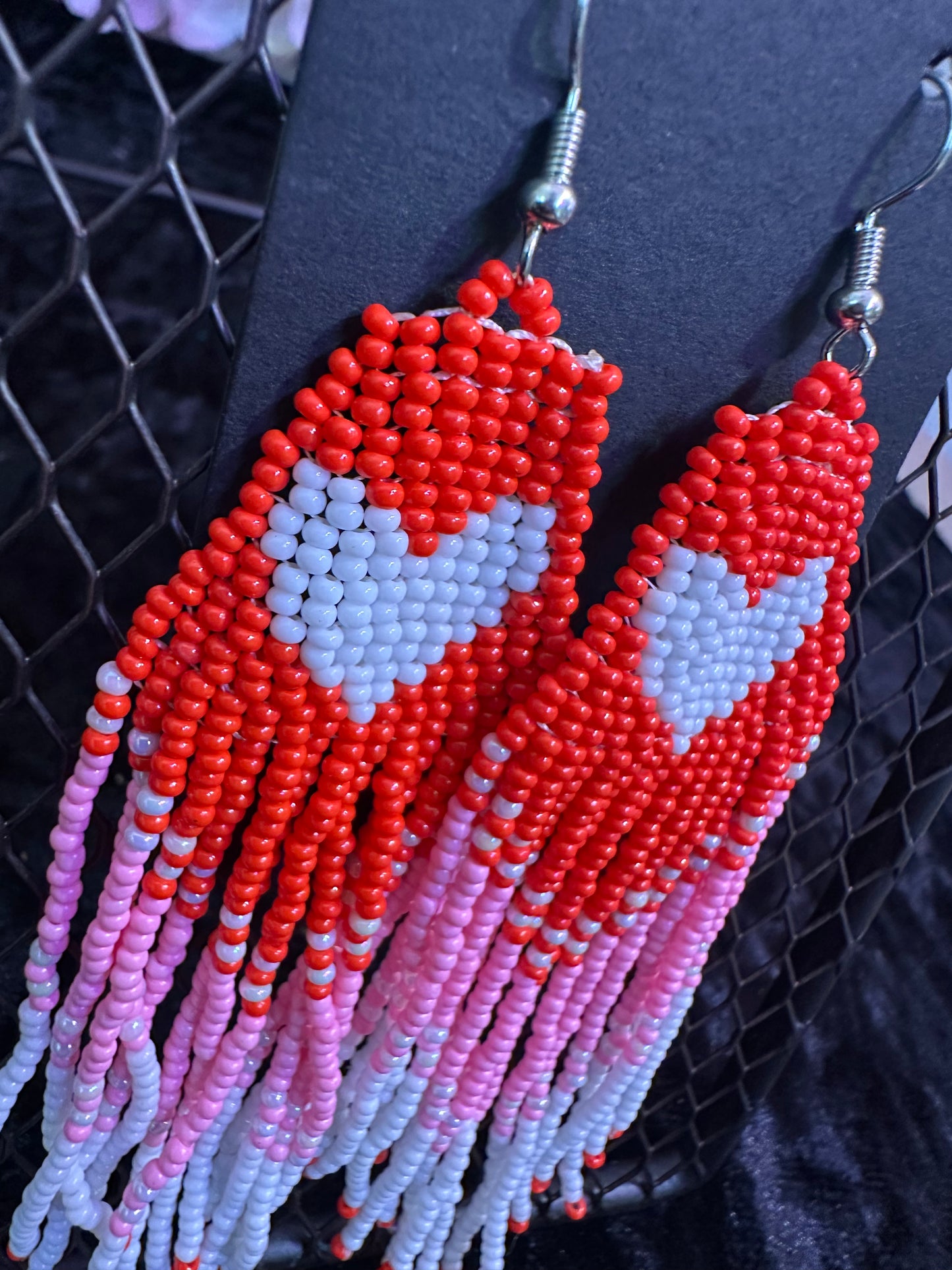 Beaded Corazon Earrings