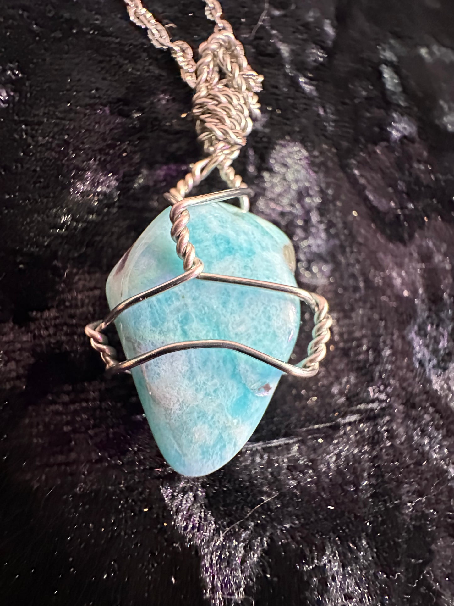 Amazonite handmade pendant