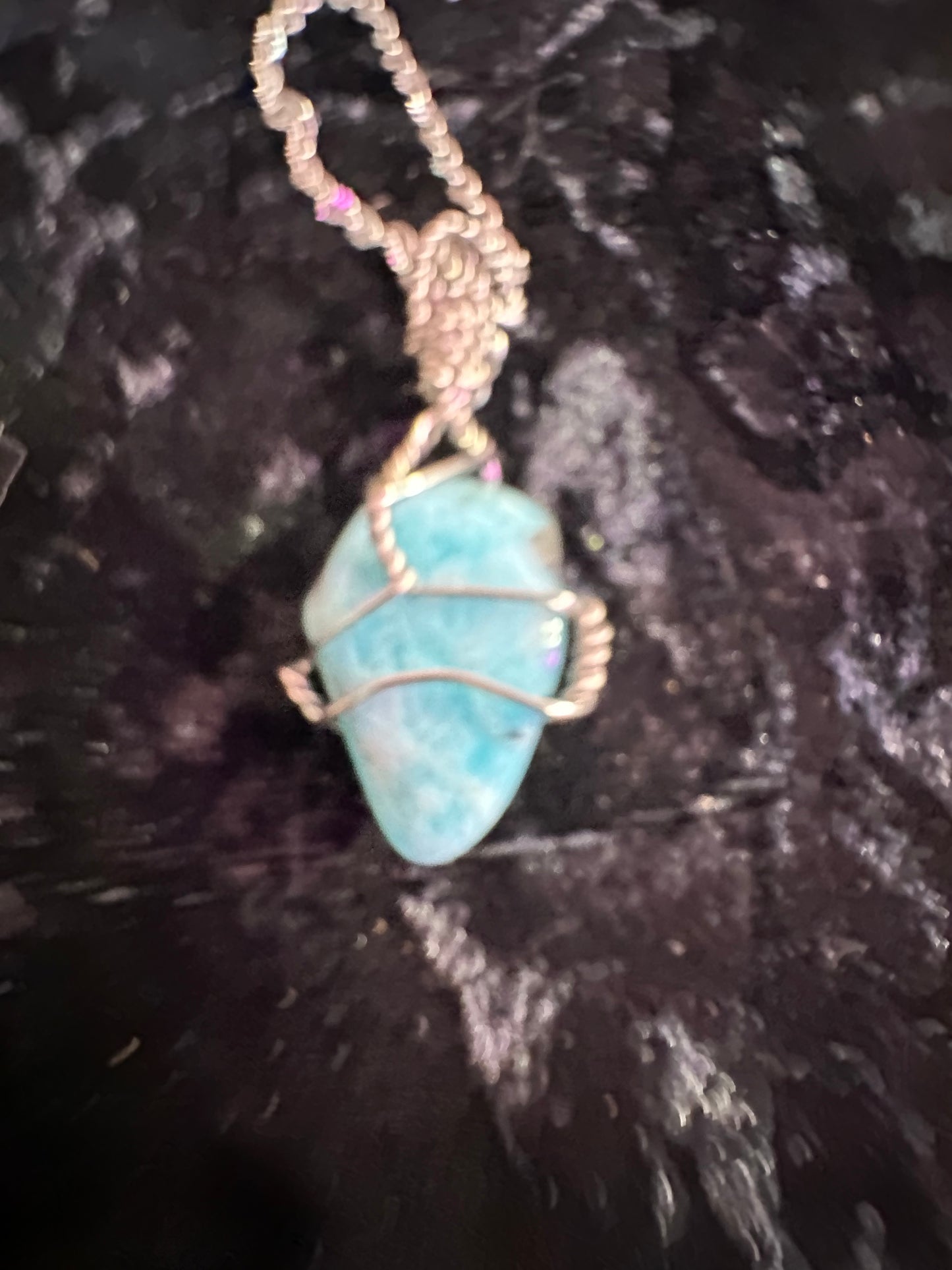 Amazonite handmade pendant