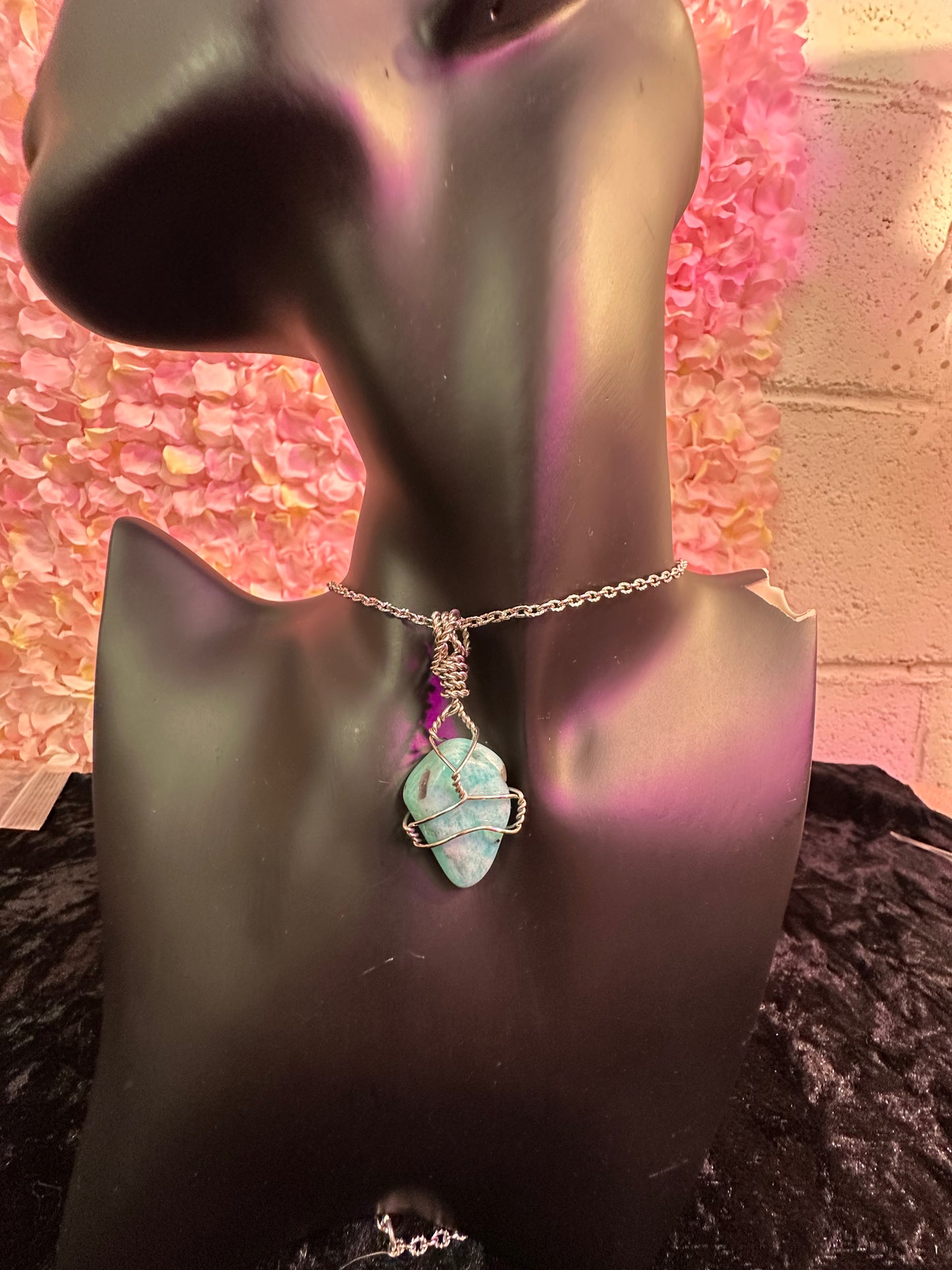 Amazonite handmade pendant