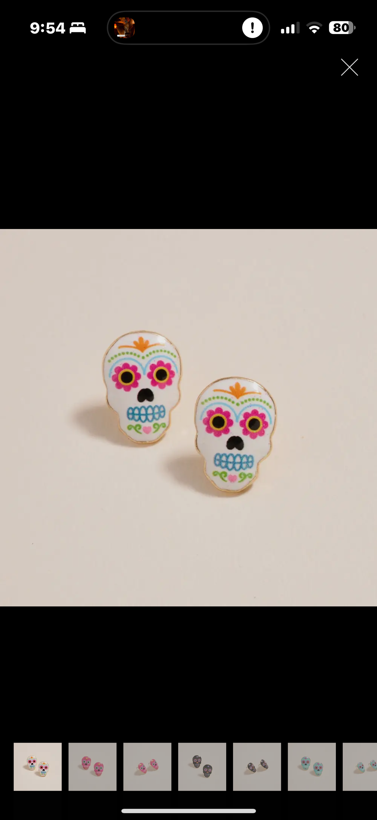 White Dia de Los Muertos
