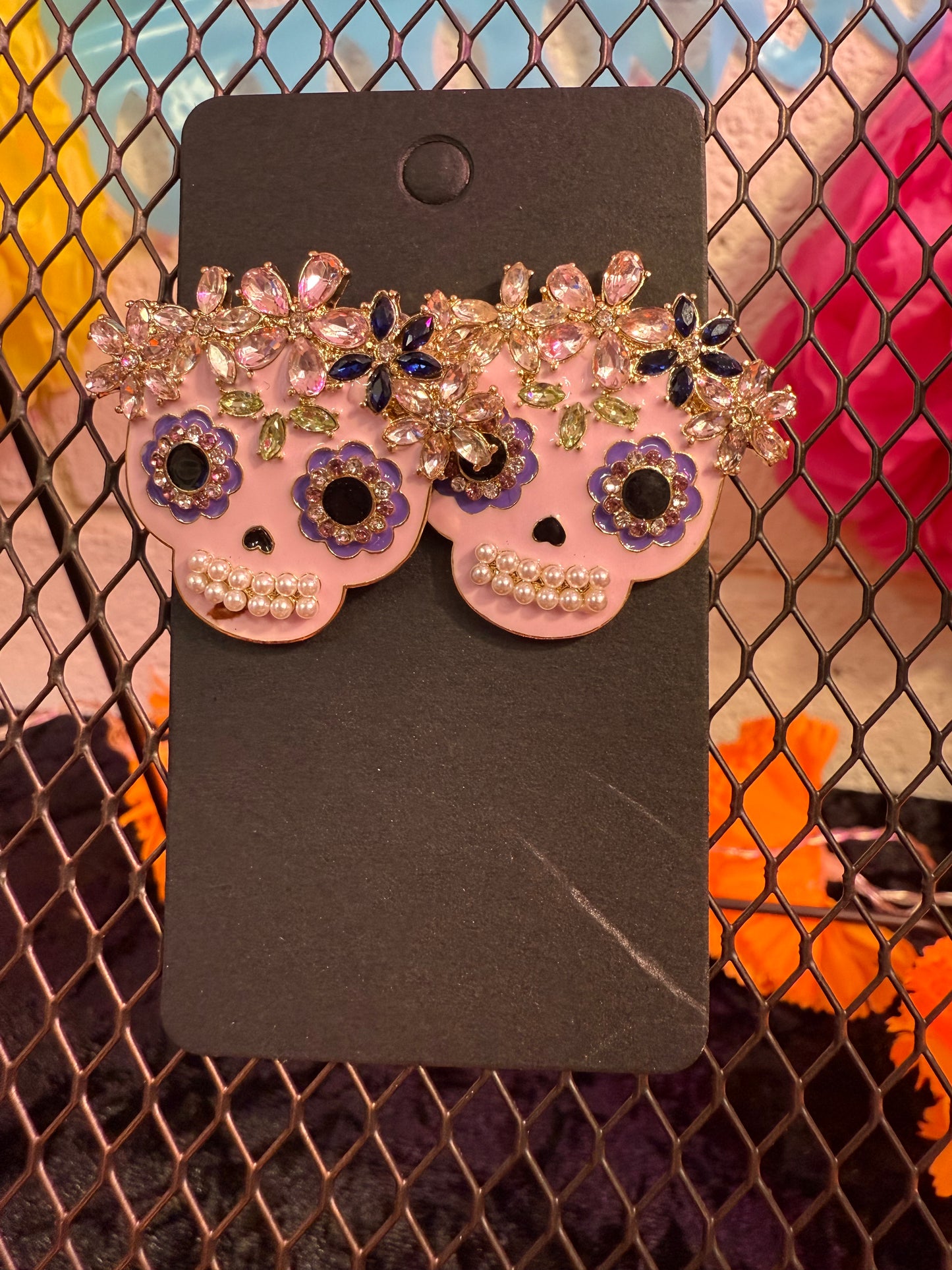 Lavendar Nickle Free Lead Free Dia de Los Muertos