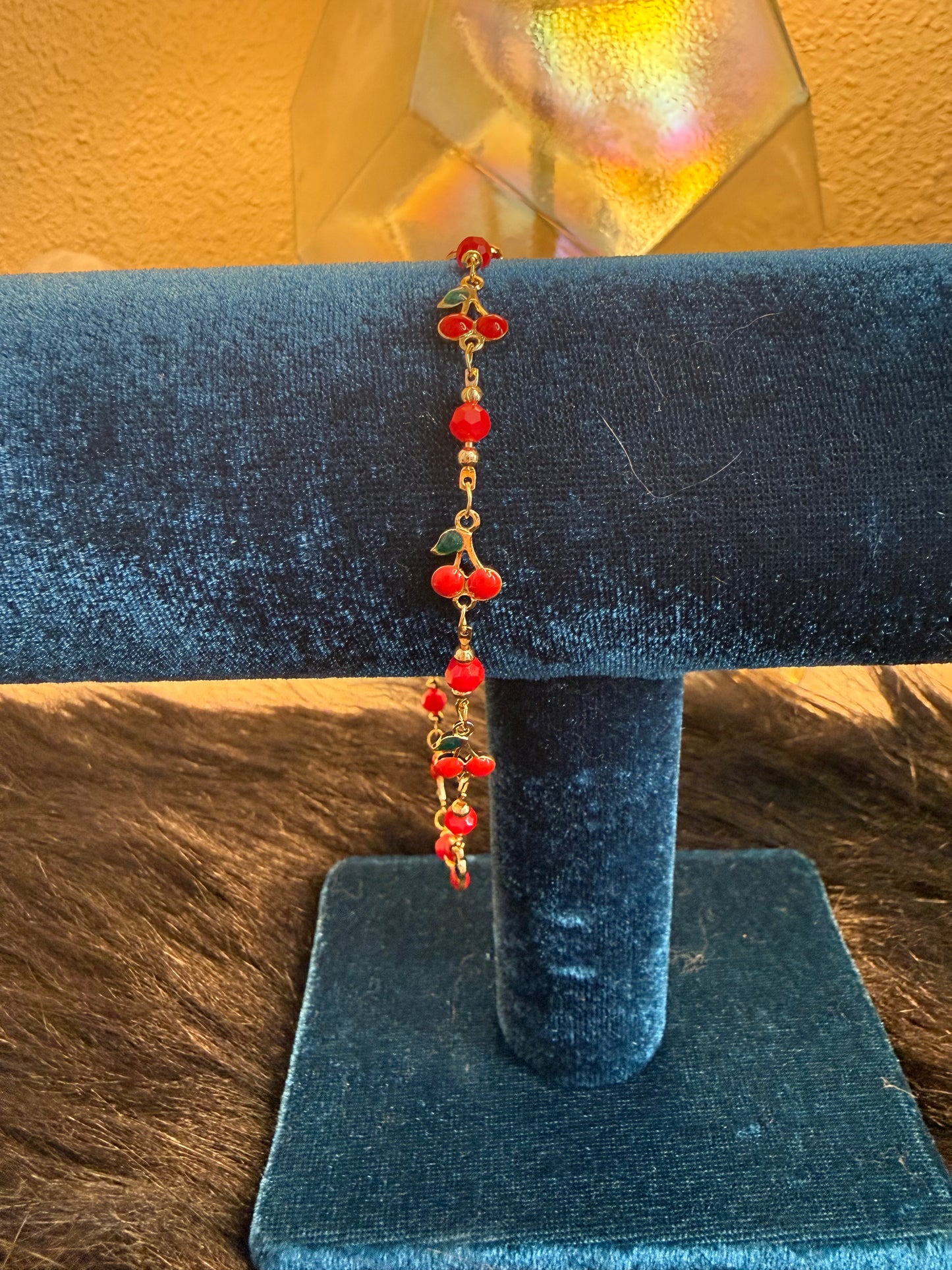 Cherry baby bracelet