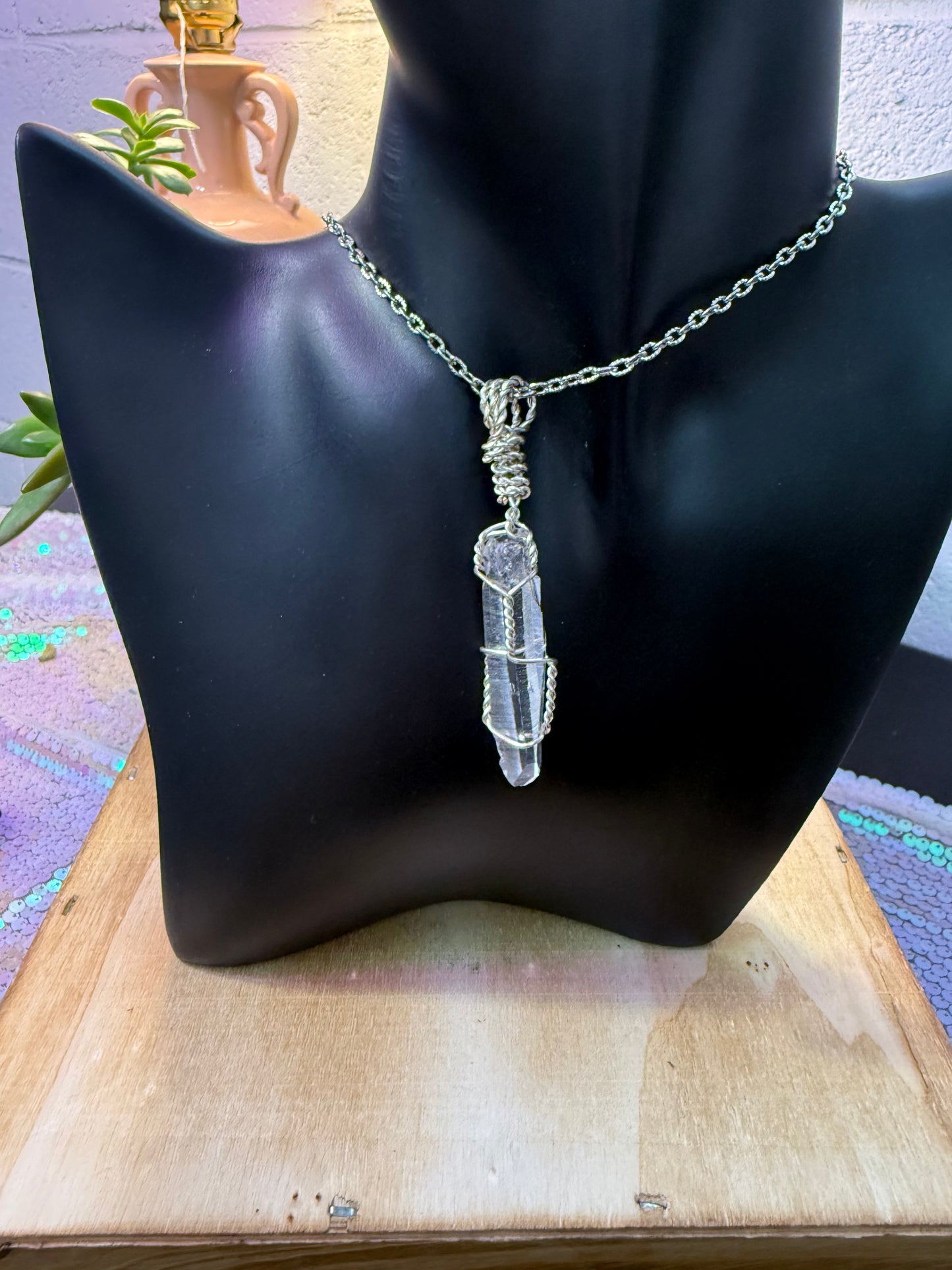 Crystal Quartz Point Pendant