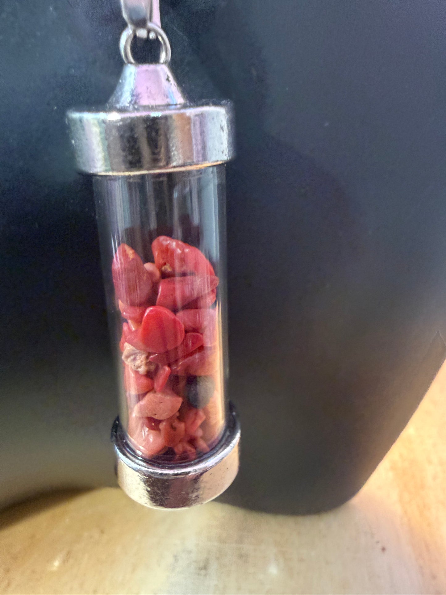 Red Jasper capsule pendant