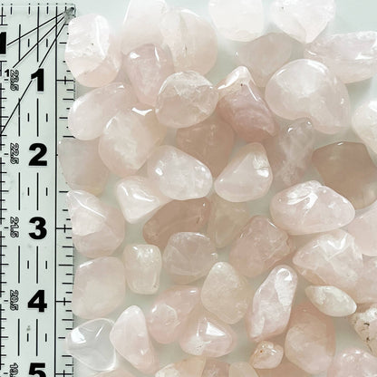 Pocket Rose Quartz Tumbled Crystal with Information Card