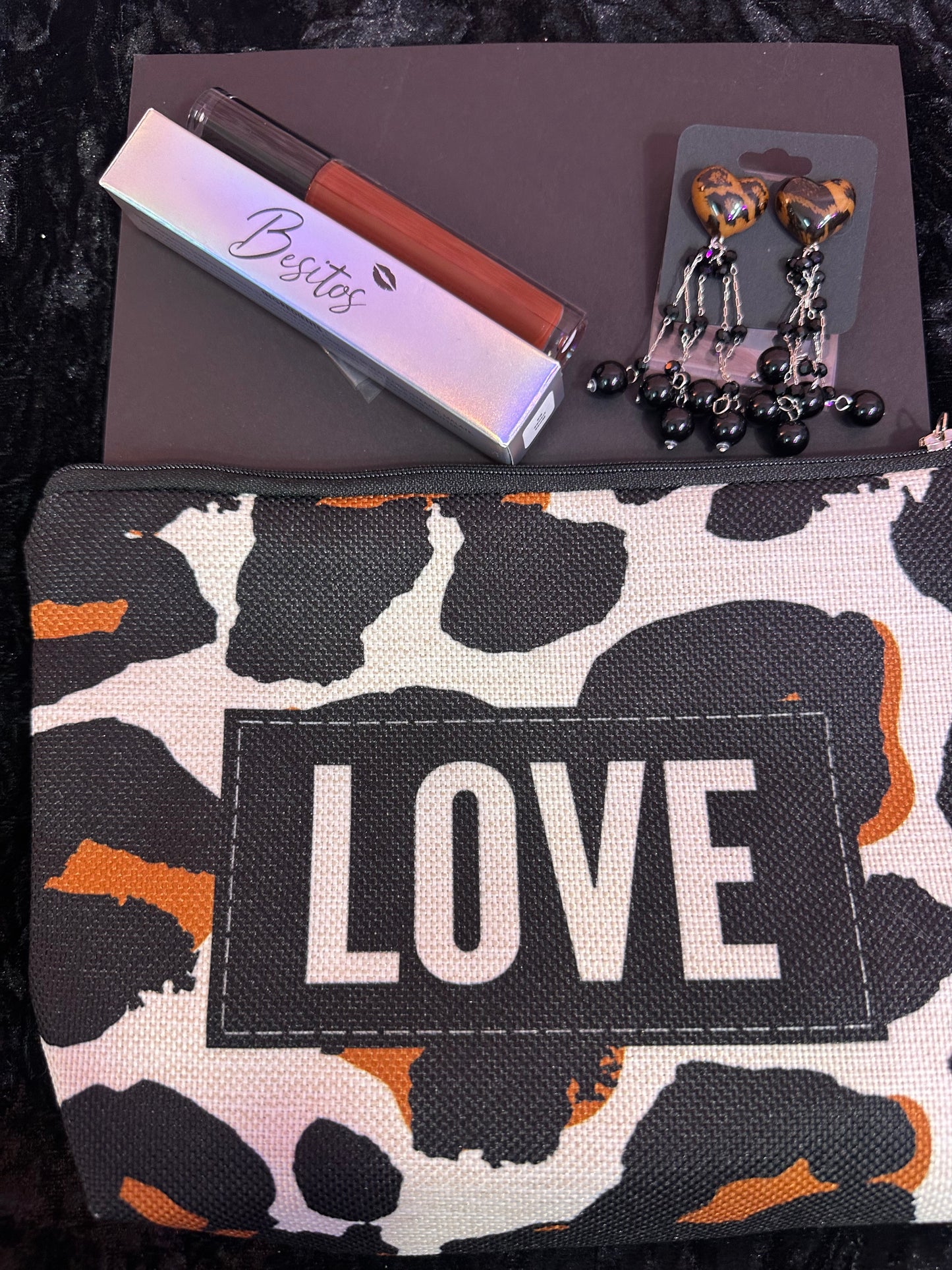 Boss lady animal  print beauty self care kit