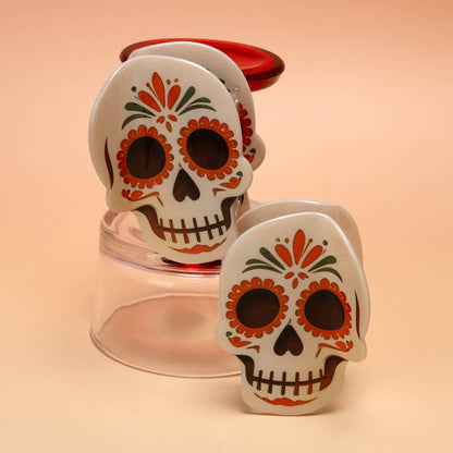 Day of the Dead Sugar Skull Halloween Hair Claw Clip: Skull
