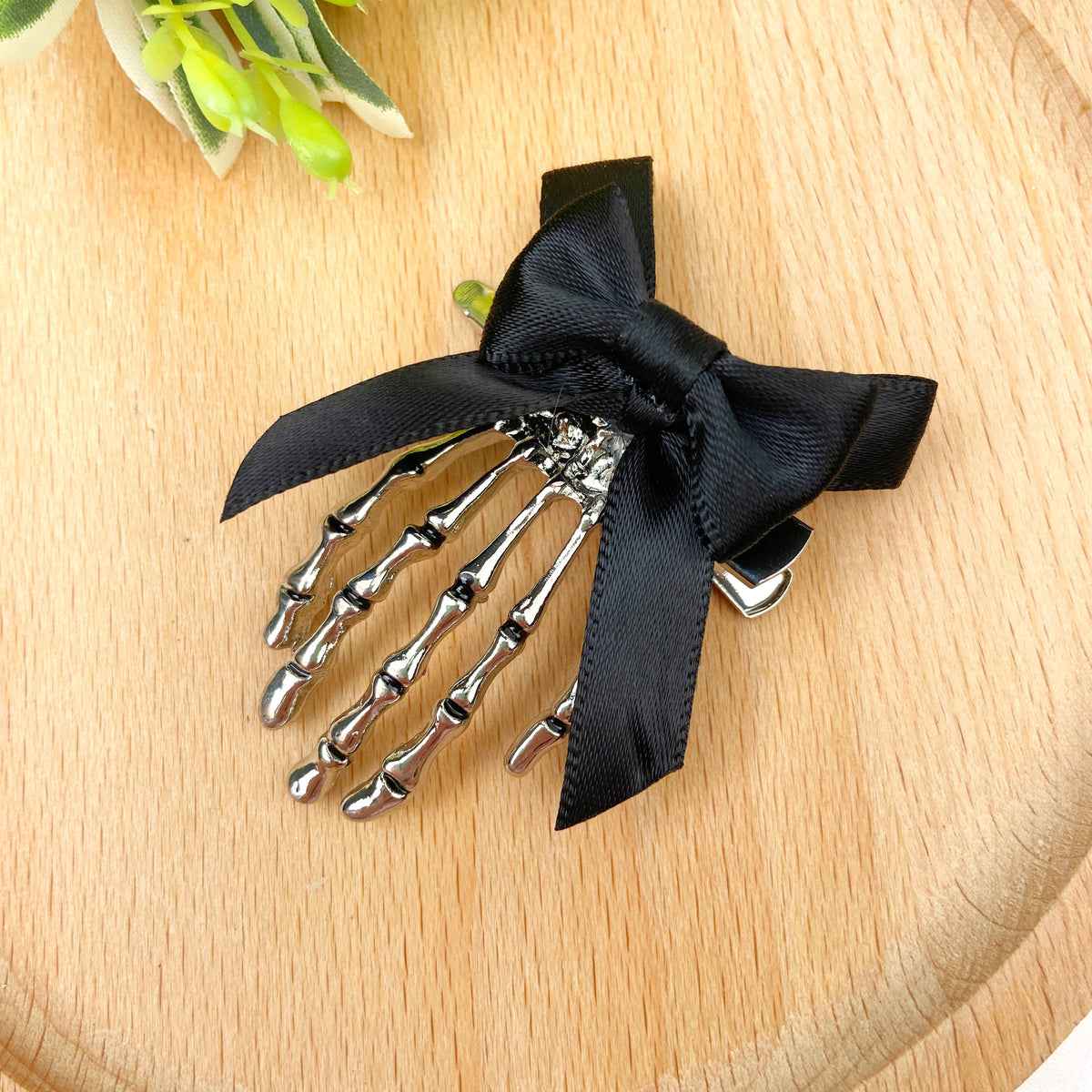 Dia de Los Muertos Claw Bow-knot Hair Clip