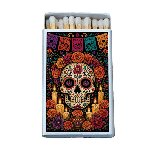Matches • Halloween Day of the Dead Sugar Skull • Home Decor