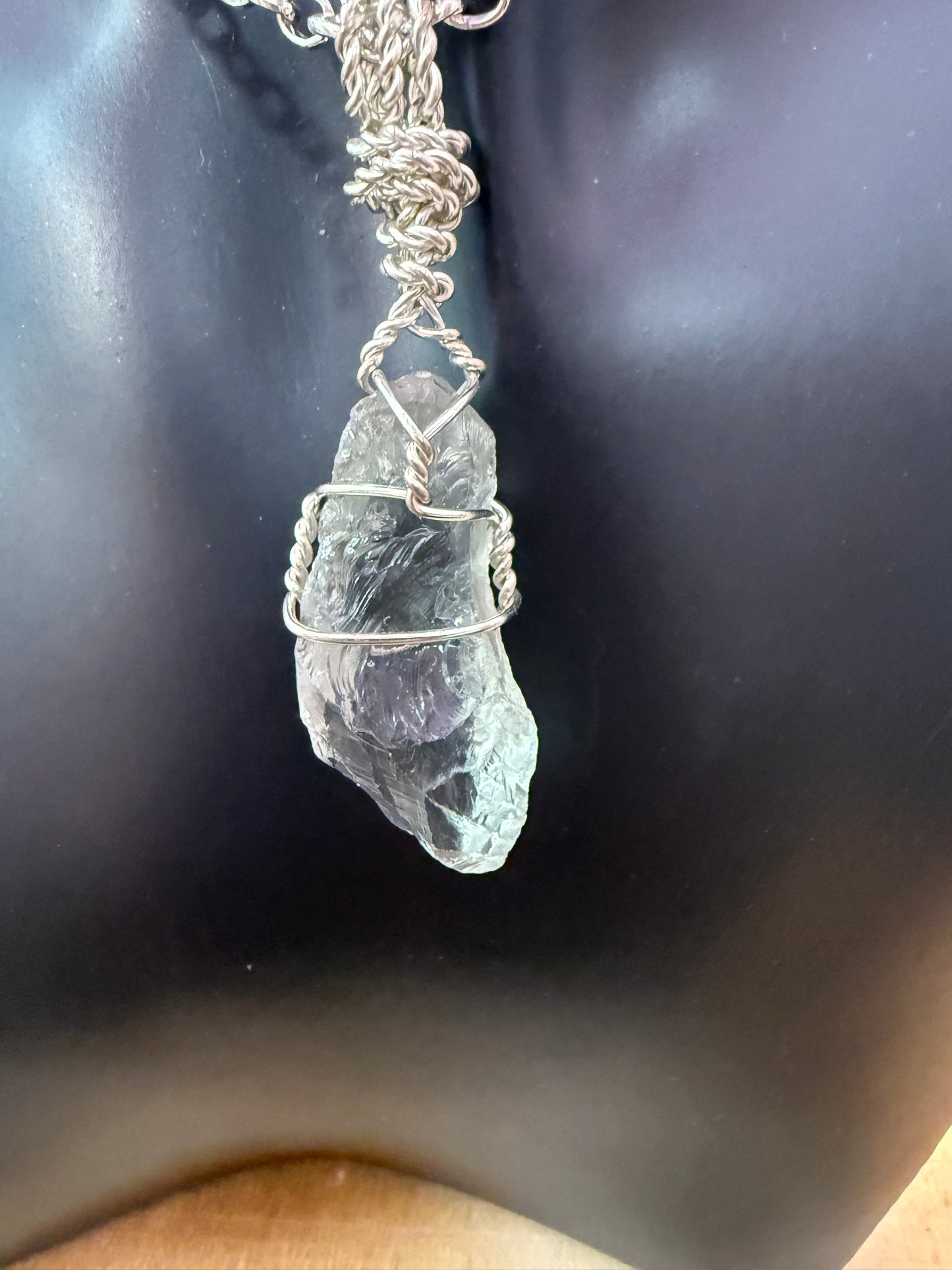 Prasiolite Crystal Pendant