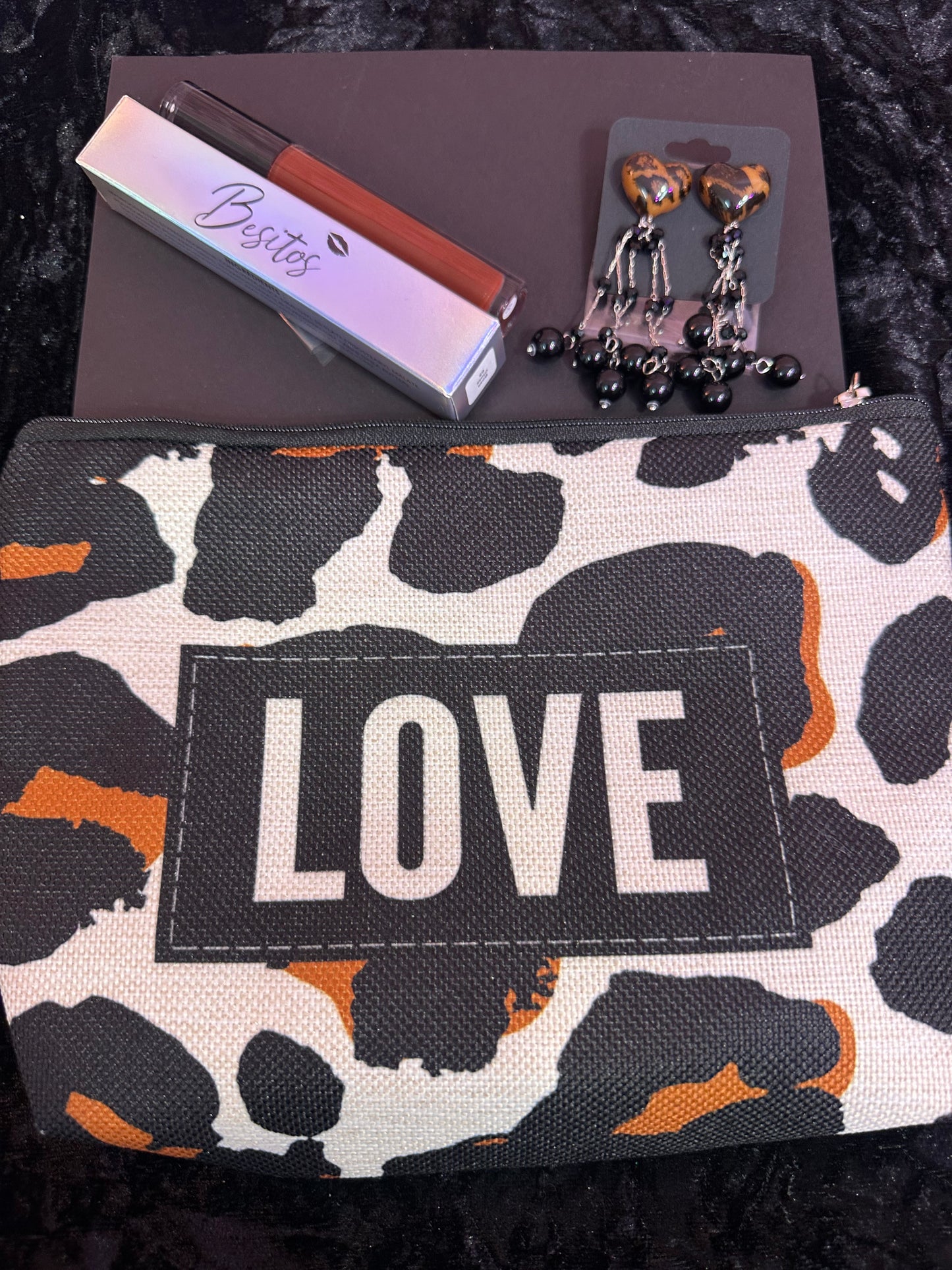 Boss lady animal  print beauty self care kit