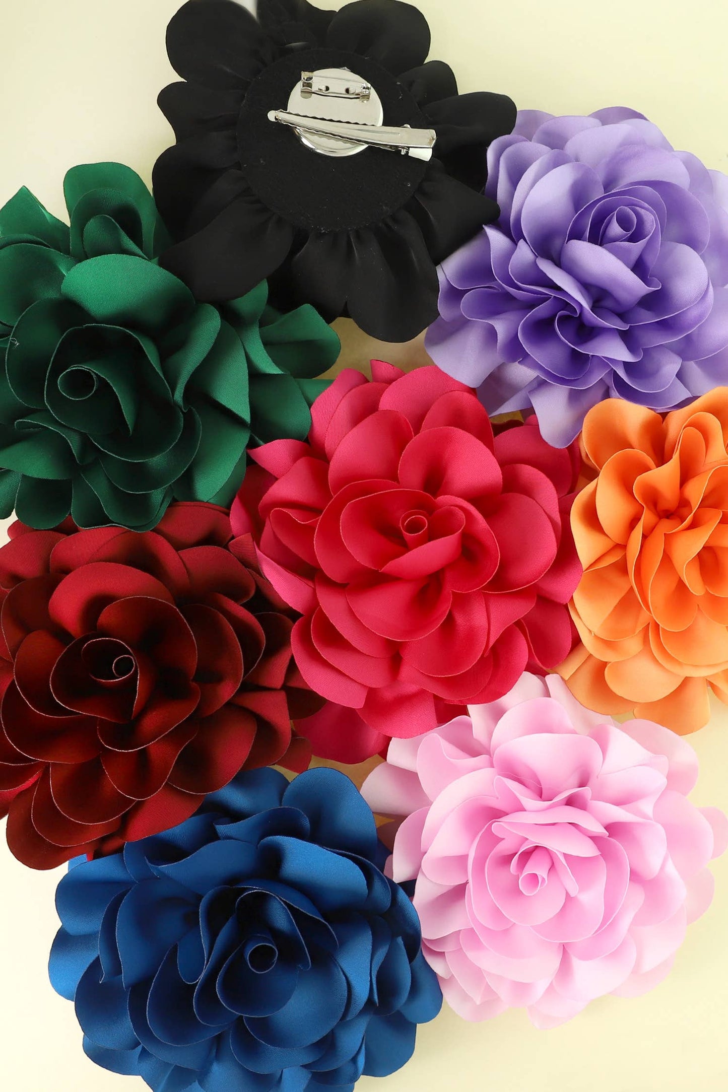 Camellia Flower Pin and Hair Clip : Green