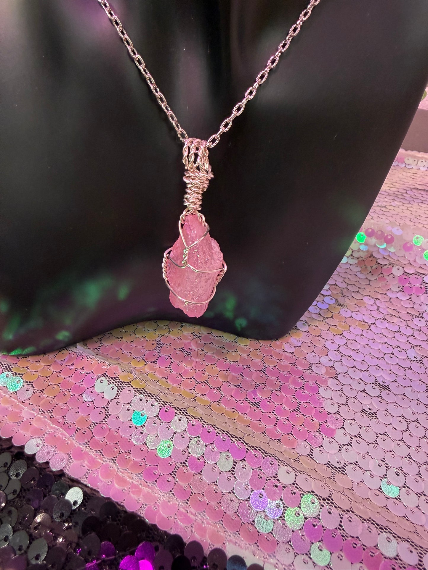 Pink Aura Quartz