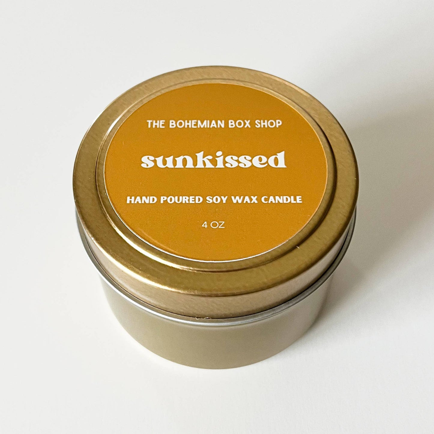 Sunkissed 4oz Gold Tin Candle