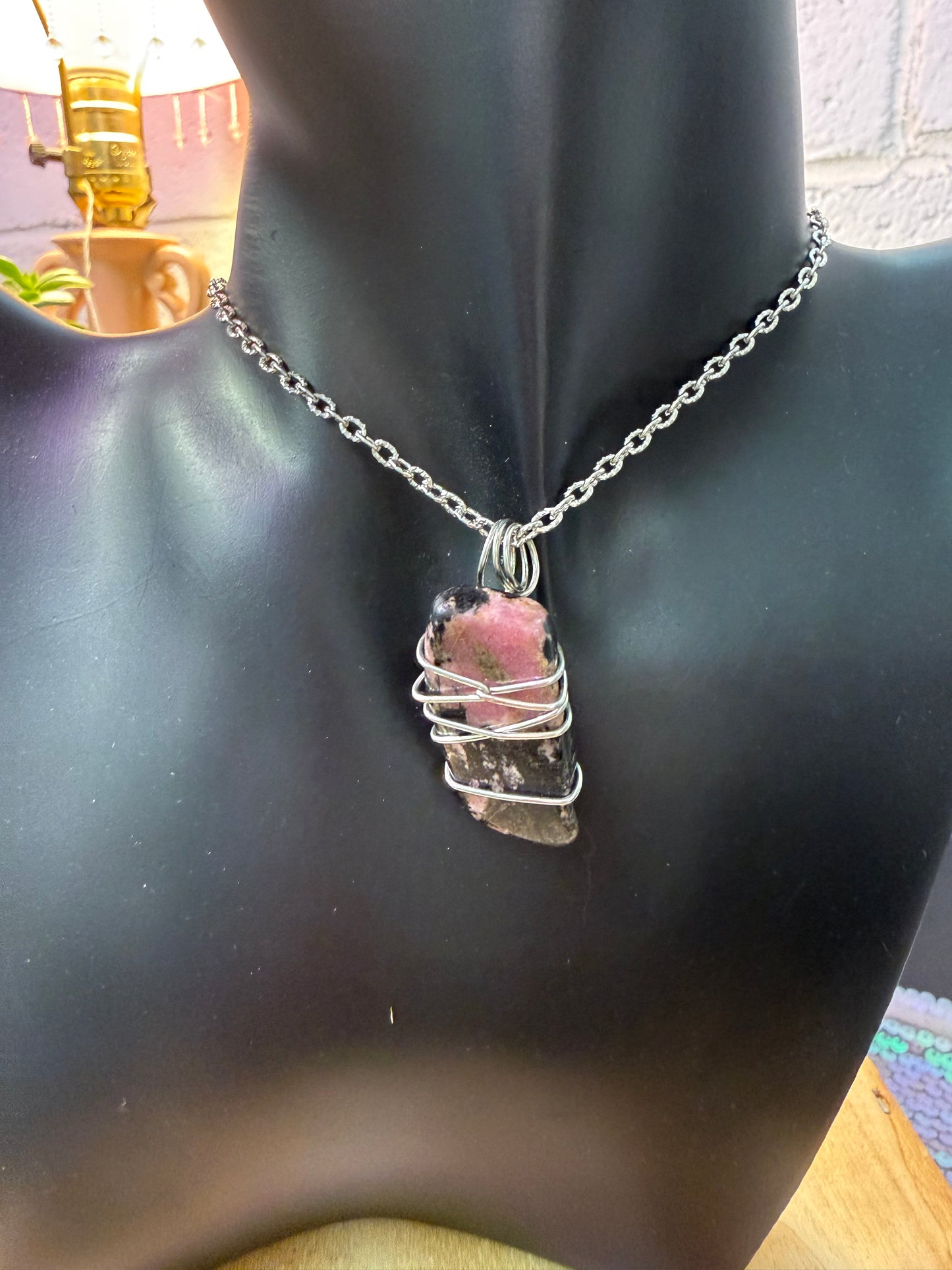 Rhondontite crystal pendant