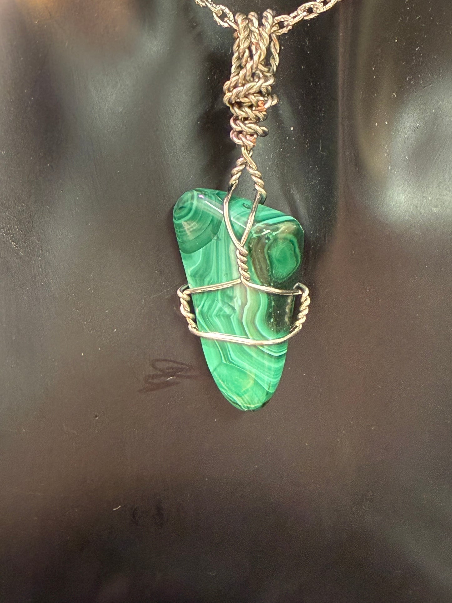 Malachite handmade pendant