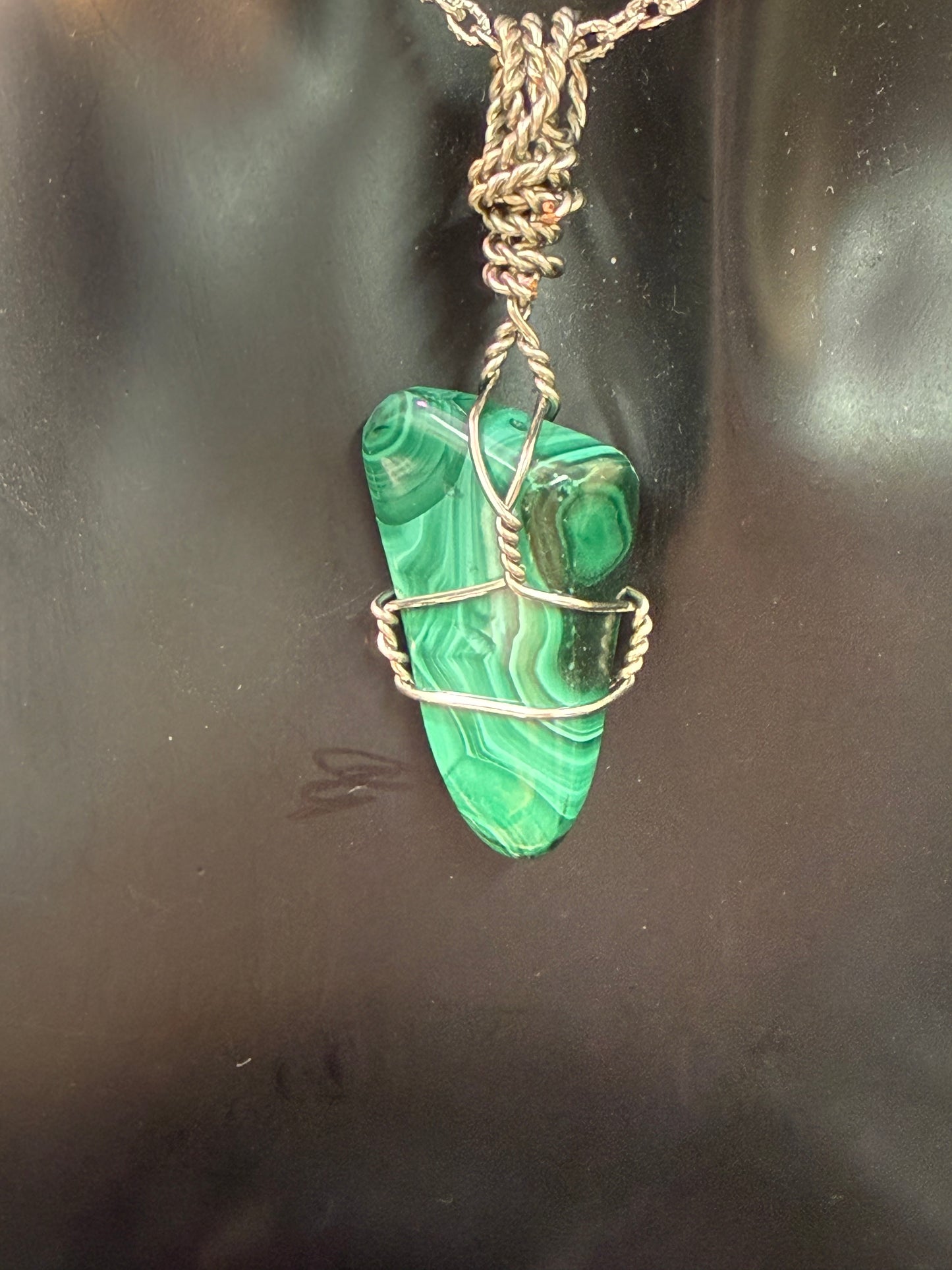 Malachite handmade pendant