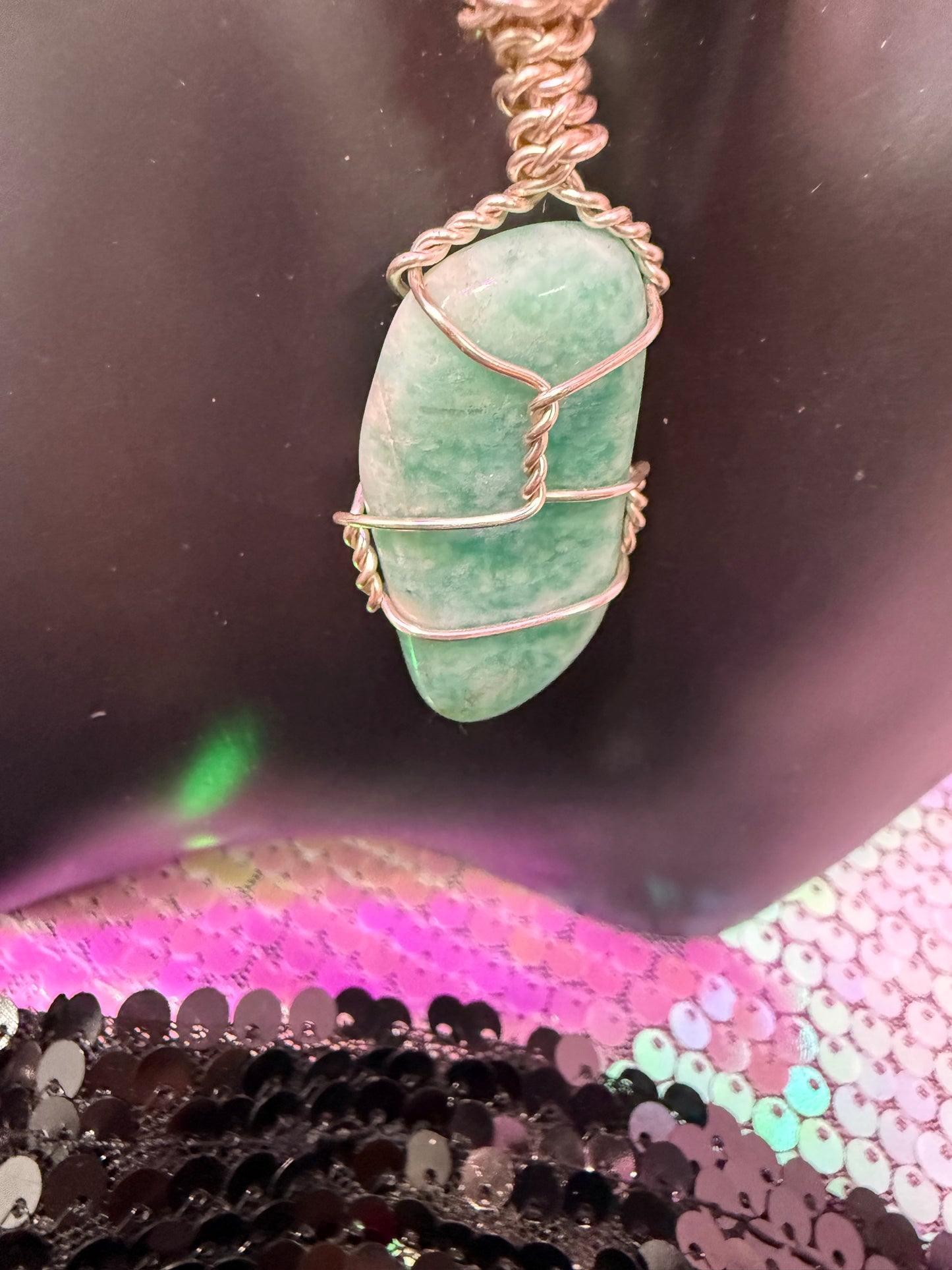 Amazonite pendant