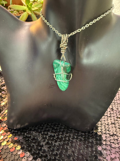 Malachite handmade pendant