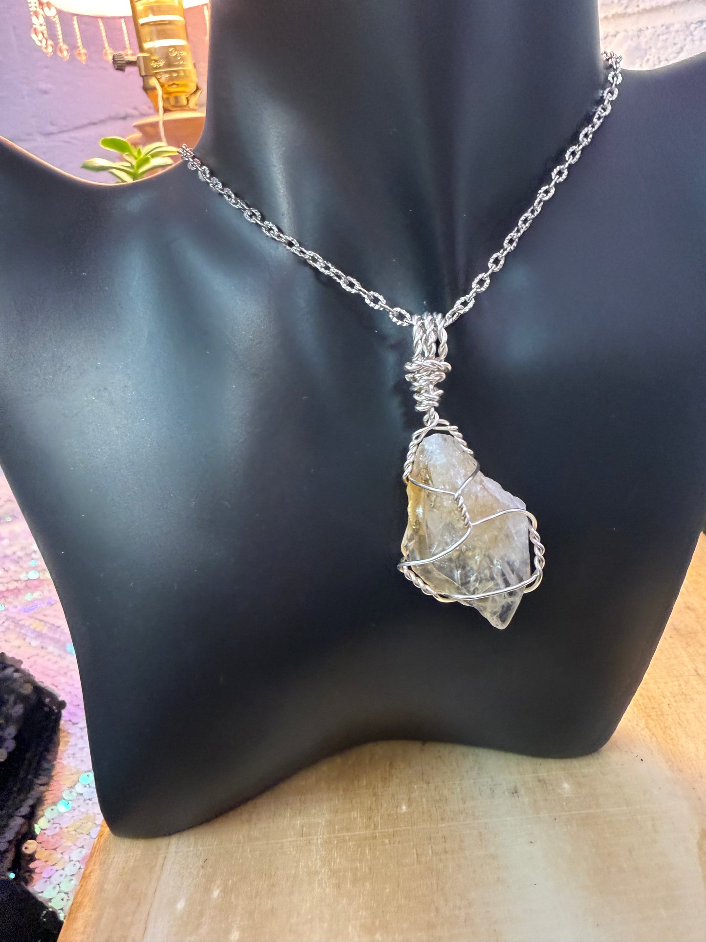 Citrine Crystal Pendant