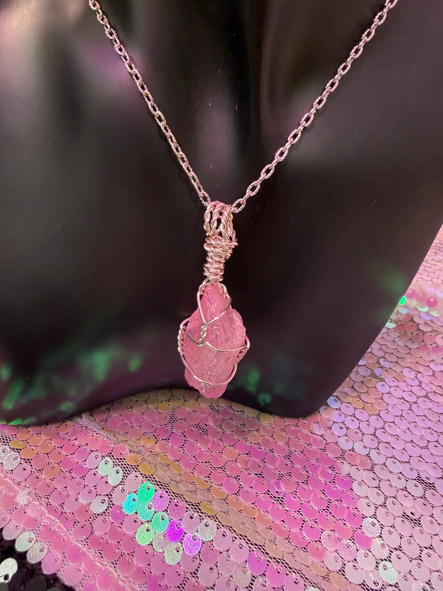 Pink Aura Quartz