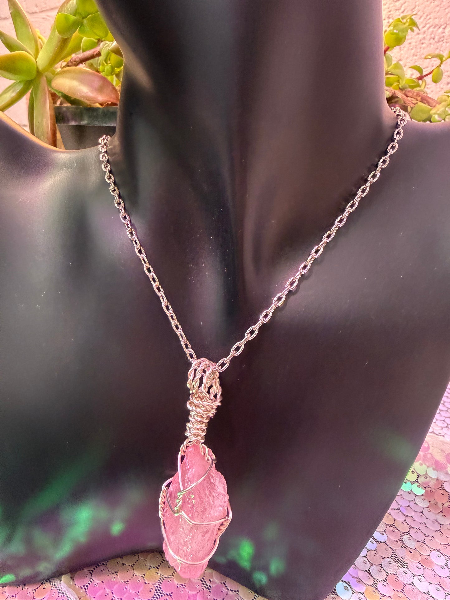 Pink Aura Quartz