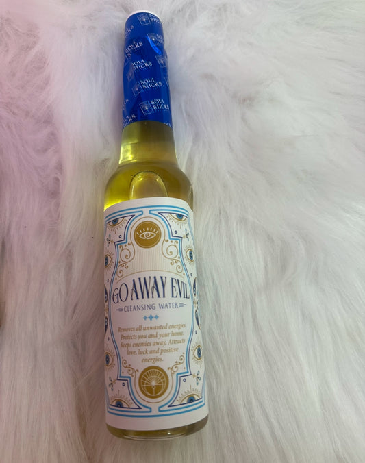 Go away evil cleansing water