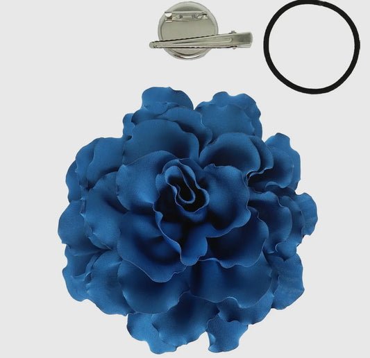 Blue skies Dia de Los Muertos Hair Flower