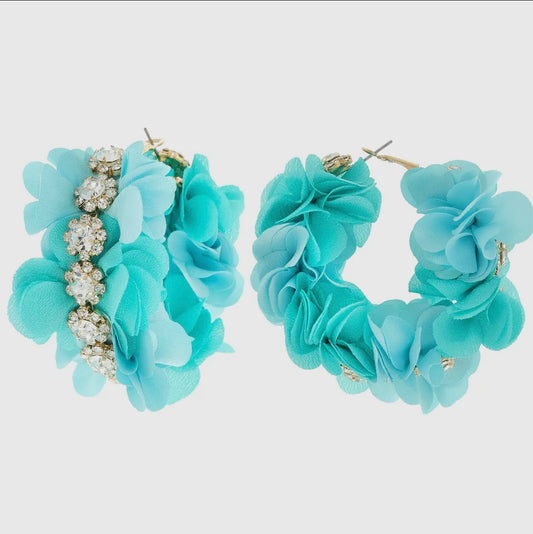 Blue rhinestone and fabric Dia de Los Muertos
