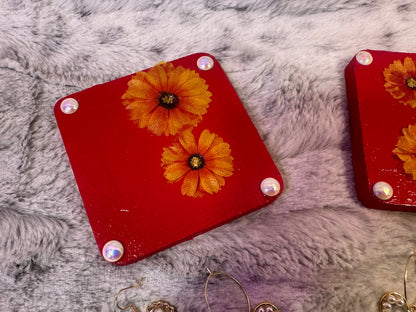 Classic Christmas pearl coasters/home decor