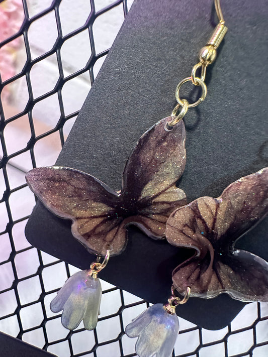 Black Butterfly Dreams Earrings