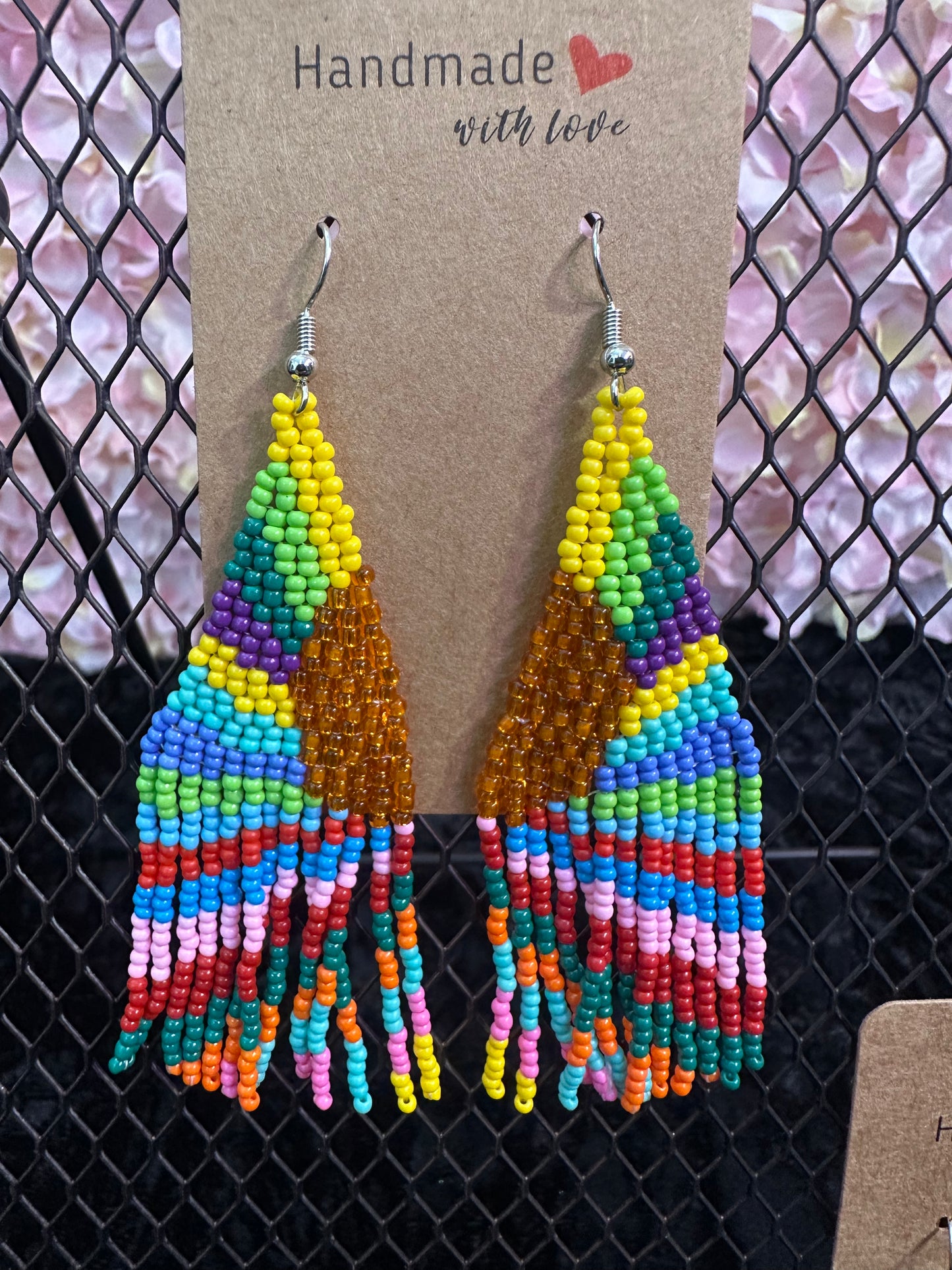 Colores 2” beaded earrings