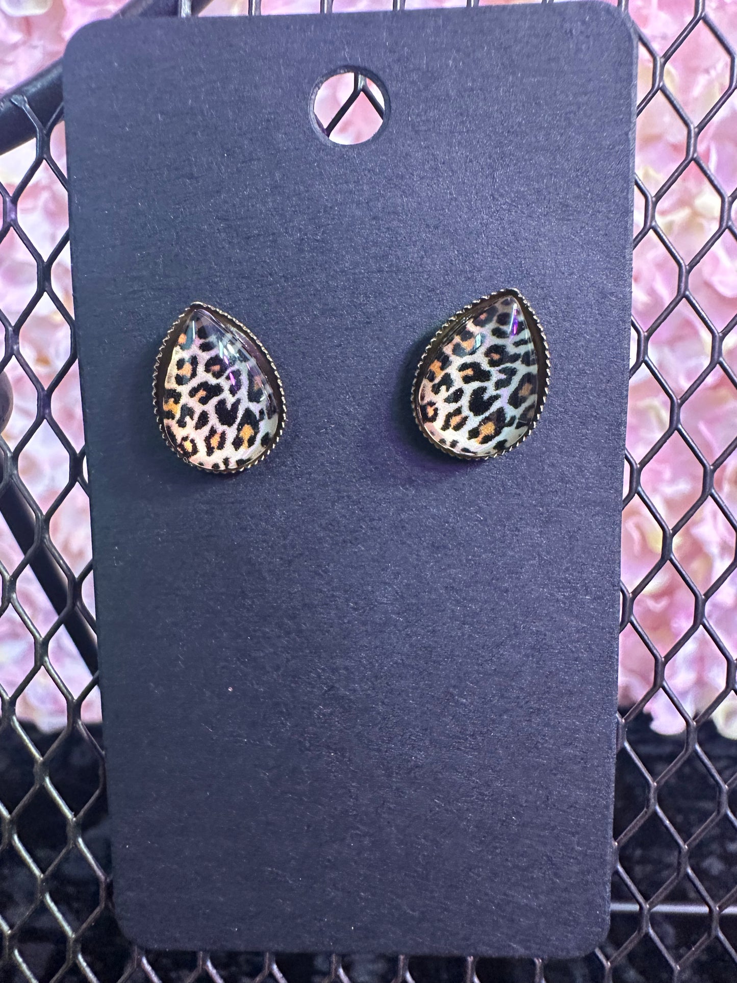 Animal print studs
