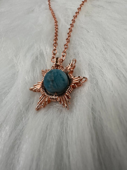 Celestial collection blue necklace