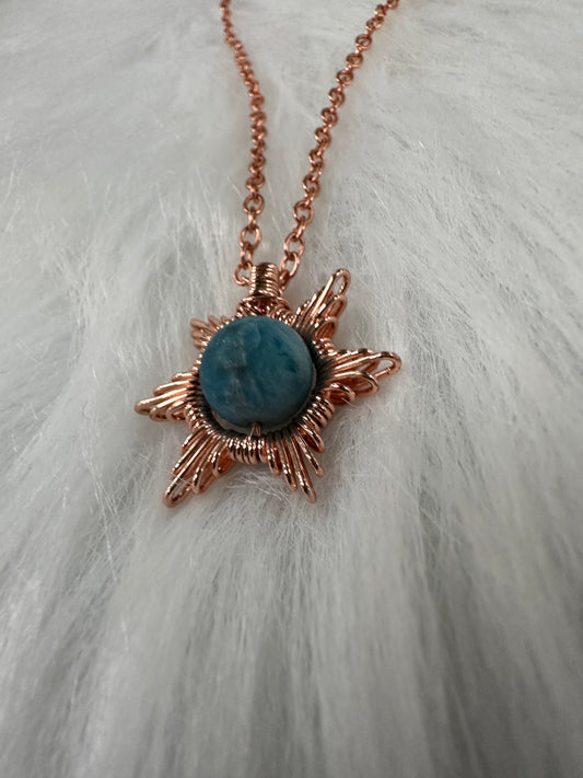 Celestial collection blue necklace