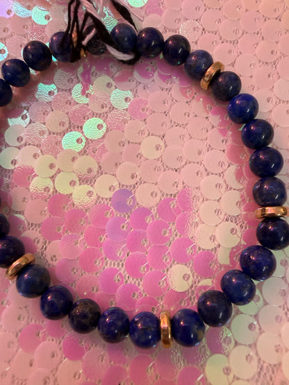 Lapis Lazuli /Gold handmade bracelet