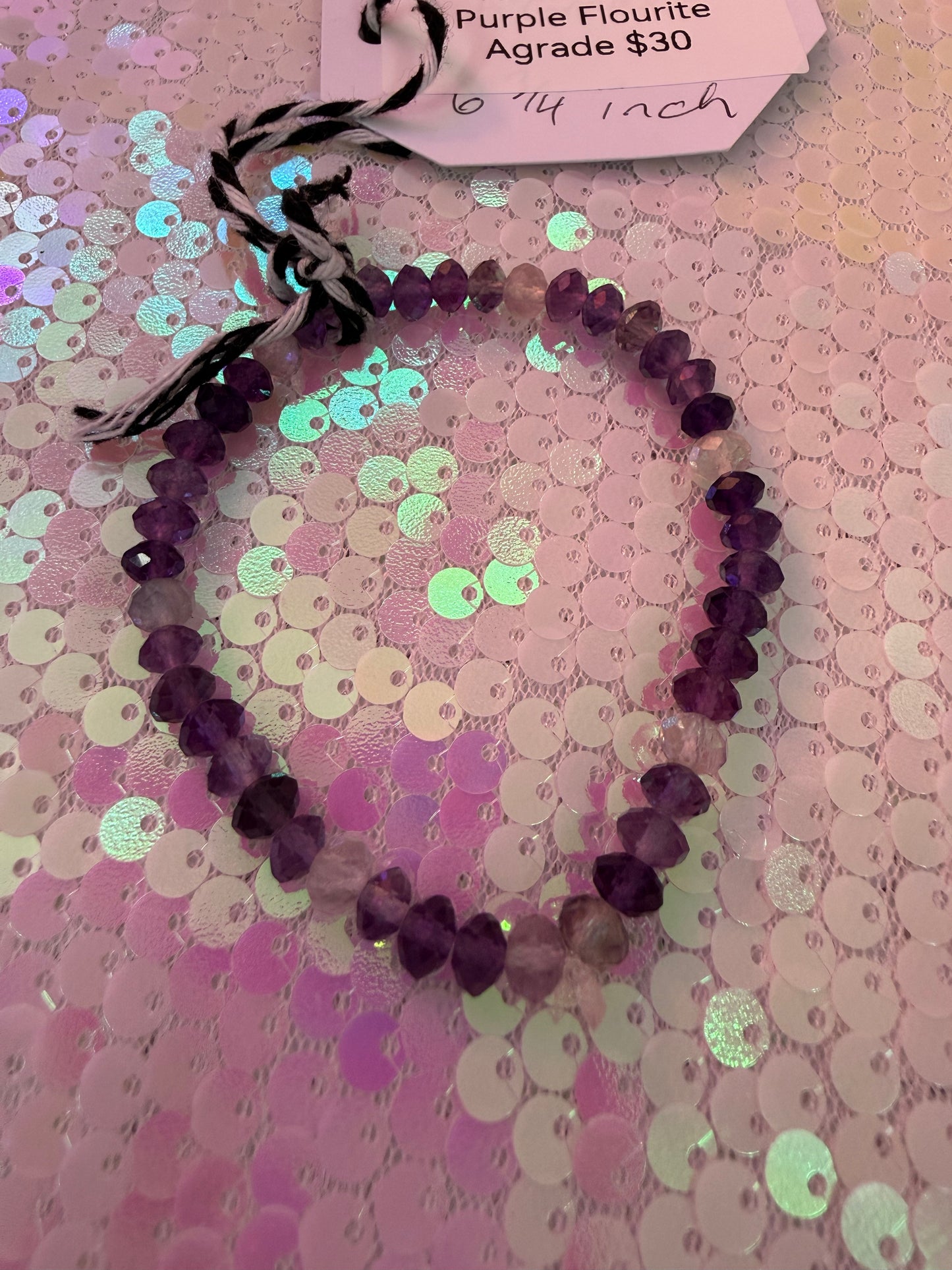 Purple Flourite A grade Handmade Bracelet