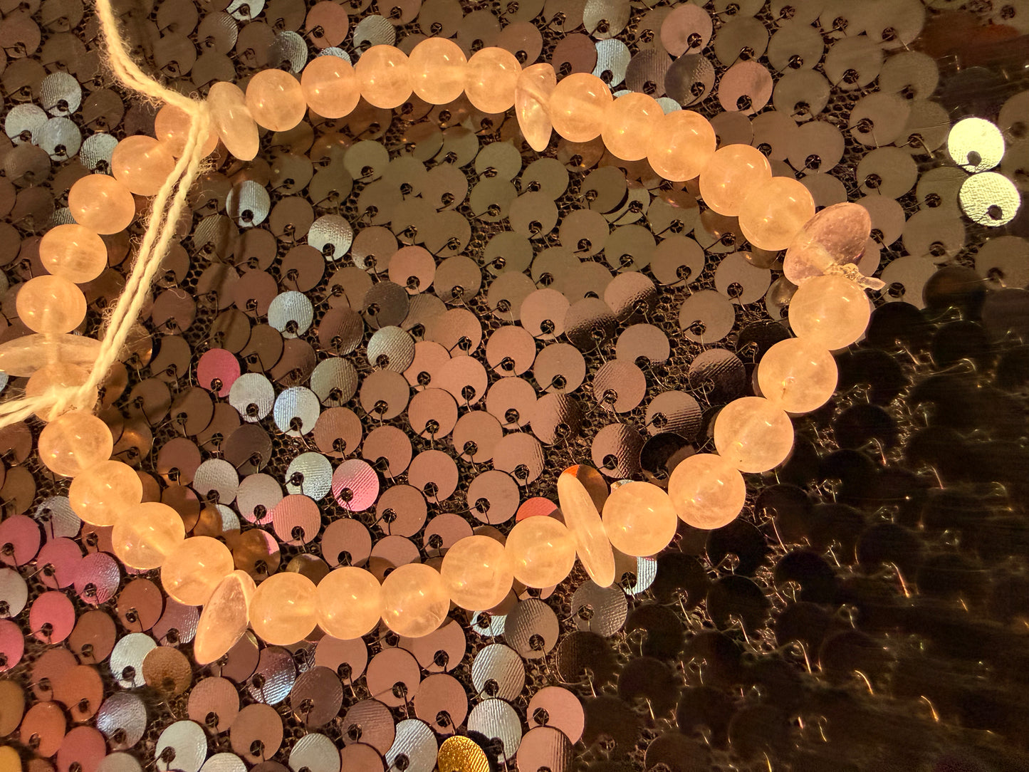 Rose Quartz handmade bracelet